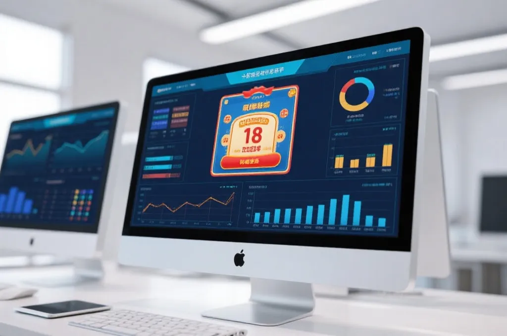 数据分析与官网页面示意图